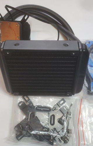upHere WATER LIQUID CPU COOLER WITH DC 12V 0.23A BLUE FAN - Afbeelding 3 van 6