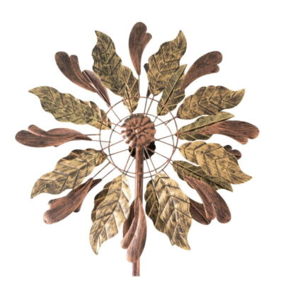 Windrad Leaves mit 2 gegenläufigen Propellern, Gartendeko, 213 cm hoch