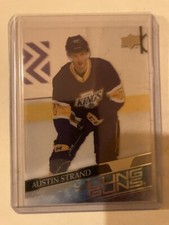 20-21 UD Upper Deck Extended Hockey Clear Cut Young Guns 722 Austin Strand