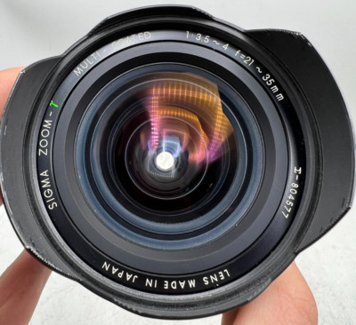 Sigma Zoom MC 21-35mm F3.5-4 Nikon AI-S Mount Lens For SLR / Mirrorless Cameras