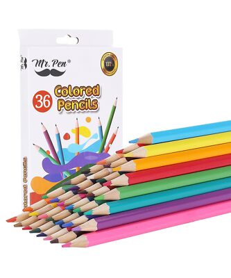 Lápices de colores para niños, paquete de 36, juego de lápices de colores