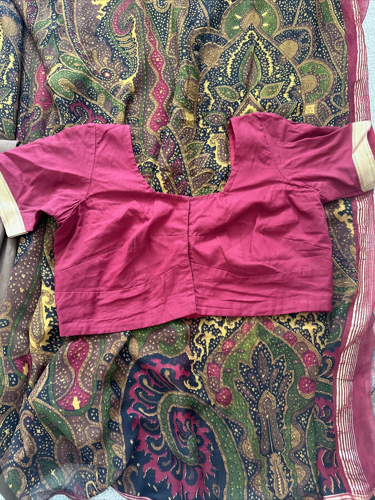 Printed Georgette Sari - image 9