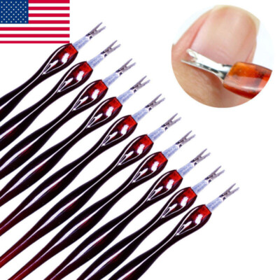 2 X Cuticle Pusher Trimmer Cutter Remover Pedicure Manicure Nail Art Tools US