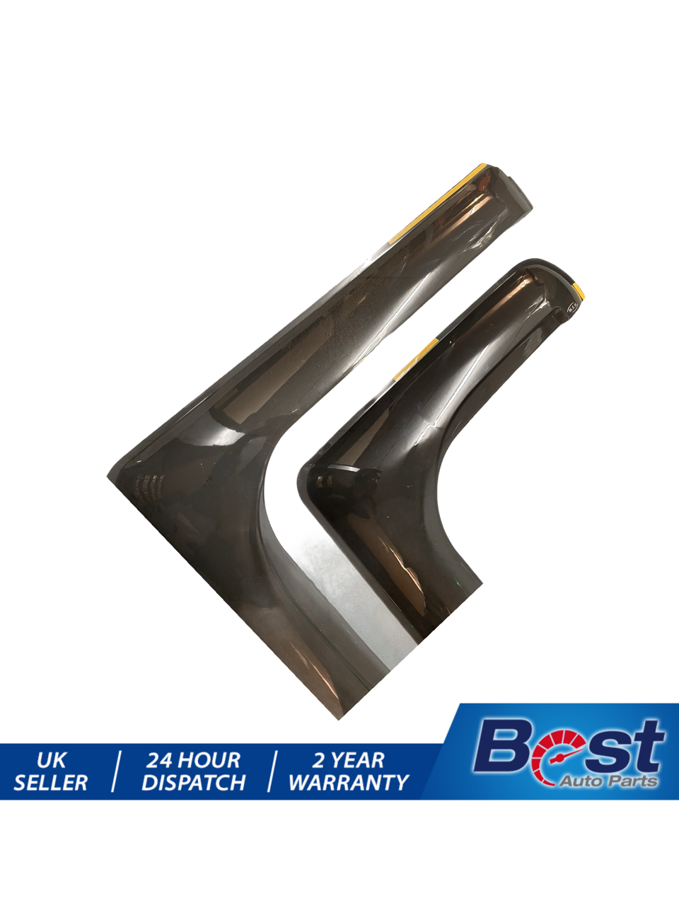 2 PCS WIND RAIN SUN SMOKED GUARD DEFLECTORS FORD TRANSIT MK6 MK7 L