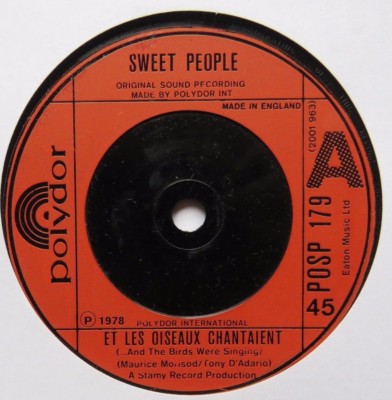 SWEET PEOPLE - And The Birds Were Singing - Ex Con 7'' Single Polydor POSP 179