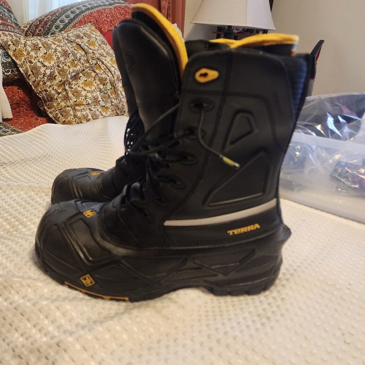 TERRA EUC MENS SIZE 10 CROSSBOW COMPOSITE TOE SAFETY WORK BOOTS