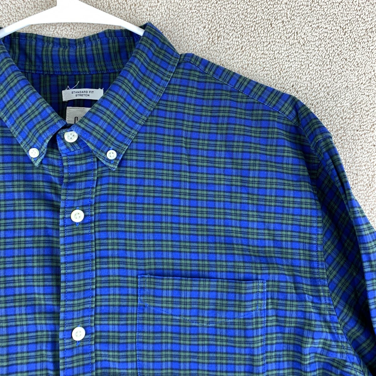 Gap Standard Fit Stretch Button Up Shirt Men s Size XL Long Sleeve