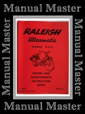 RM9 Raleigh Ultramatic Moped Riding & Maintenance Instruction Manual Booklet