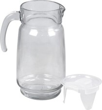 JUG Thick Transparent Glass Serving Table Jug 1.5L Clear 