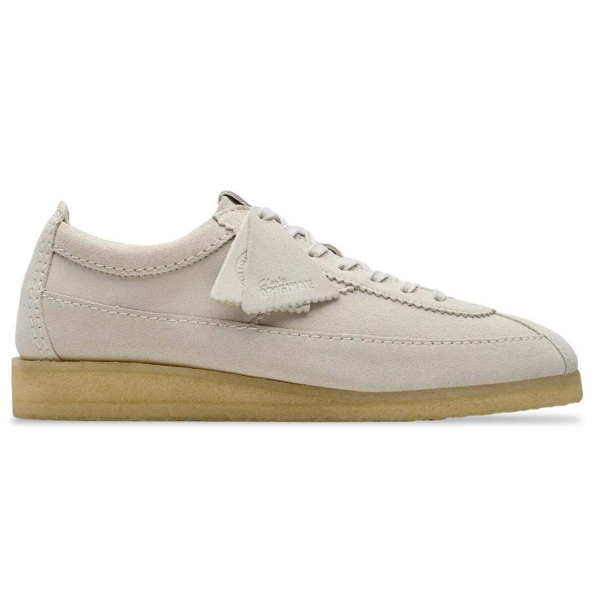 Clarks Originals - Wallabee Tor Shoes - Off White, Tan Suede Clarks Originals - Wallabee Tor Shoes - Off White, Tan Suede