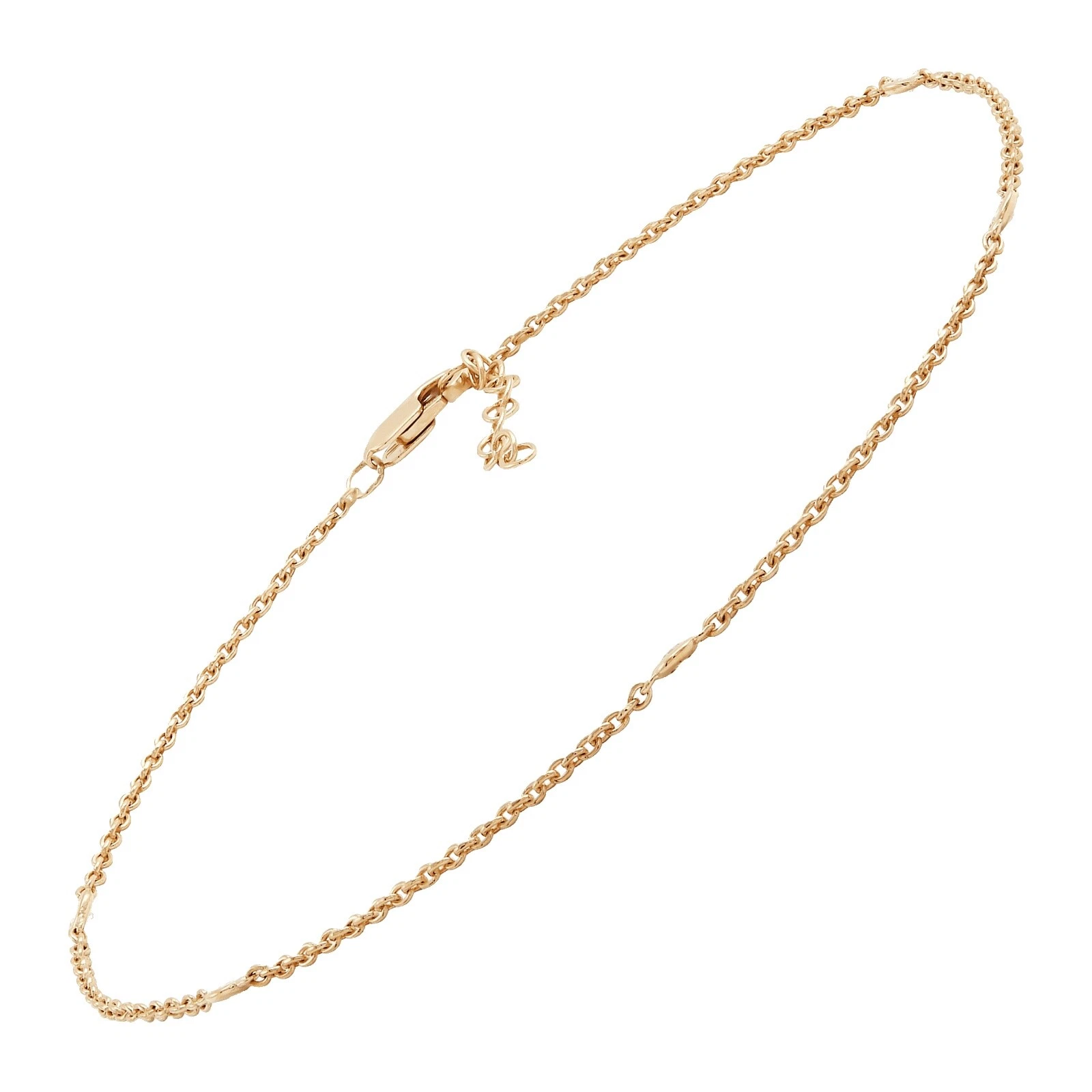 Natural Yellow Gold Fine Anklets
