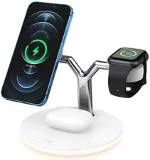 Apple Wireless Charging Stand, Fast Wireless Charger - 3 in 1 Charging Station