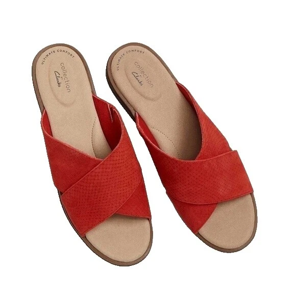 Chinelos femininos Clarks 7.5 Sapato dos EUA