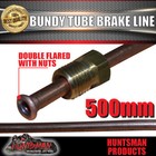<!--F#f_0-->1x TRAILER BUNDY TUBE HYDRAULIC BRAKE LINE AND NUTS 500mm. DOUBLE FLARED<!--F/-->