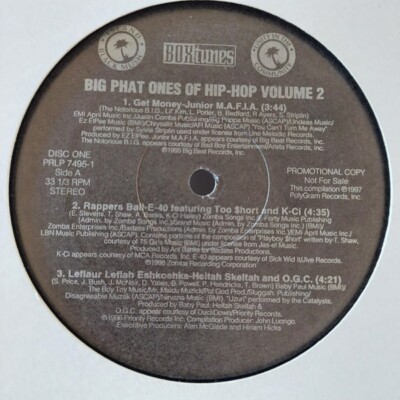 Various   Big Phat Ones Of Hip Hop Volume 2 ( VINYL 2 LPS ) Original Pressing