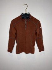 Kuhl Kashmira 1/4 zip pullover, boys size 10-12 , red rock.