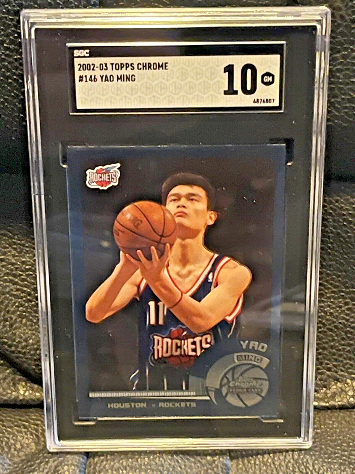 2002 Topps Chrome #146 Yao Ming Rookie Basketball Card SGC 10 Gem Mint