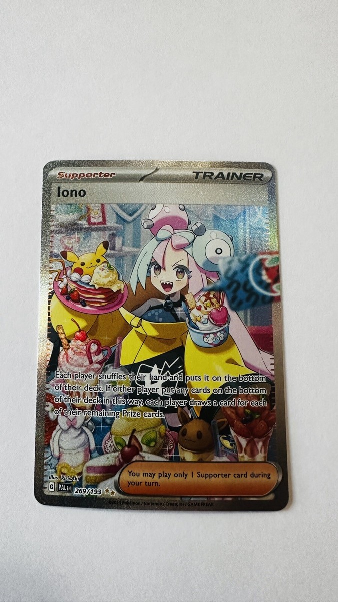 Iono 269/193 Special Illustration Rare Paldea Evolved Pokemon Card