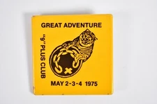Vintage 1975 Great Adventure 9 Plus Club Leather Levi Bar Gay Interest Pinback