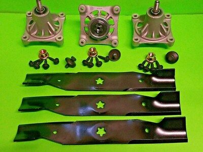 BLADES & SPINDLES KIT FOR 48'' CRAFTSMAN DYT4000 - 174356, 532174356, 173921 