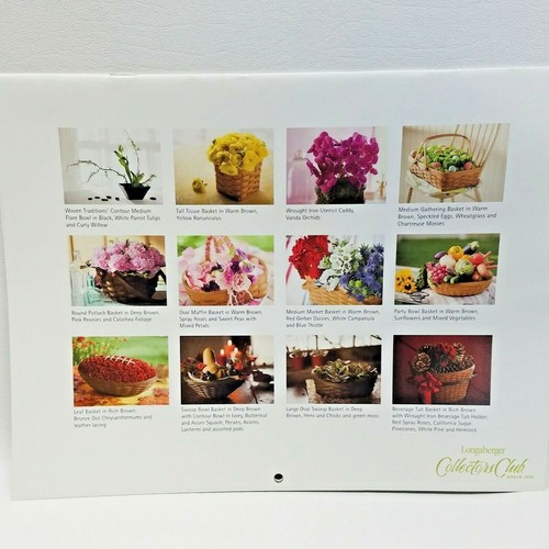 Set of 4, LONGABERGER CALENDARS, 2008, 2011, 2013, 2015, Never displayed - 第 5/9 張圖片