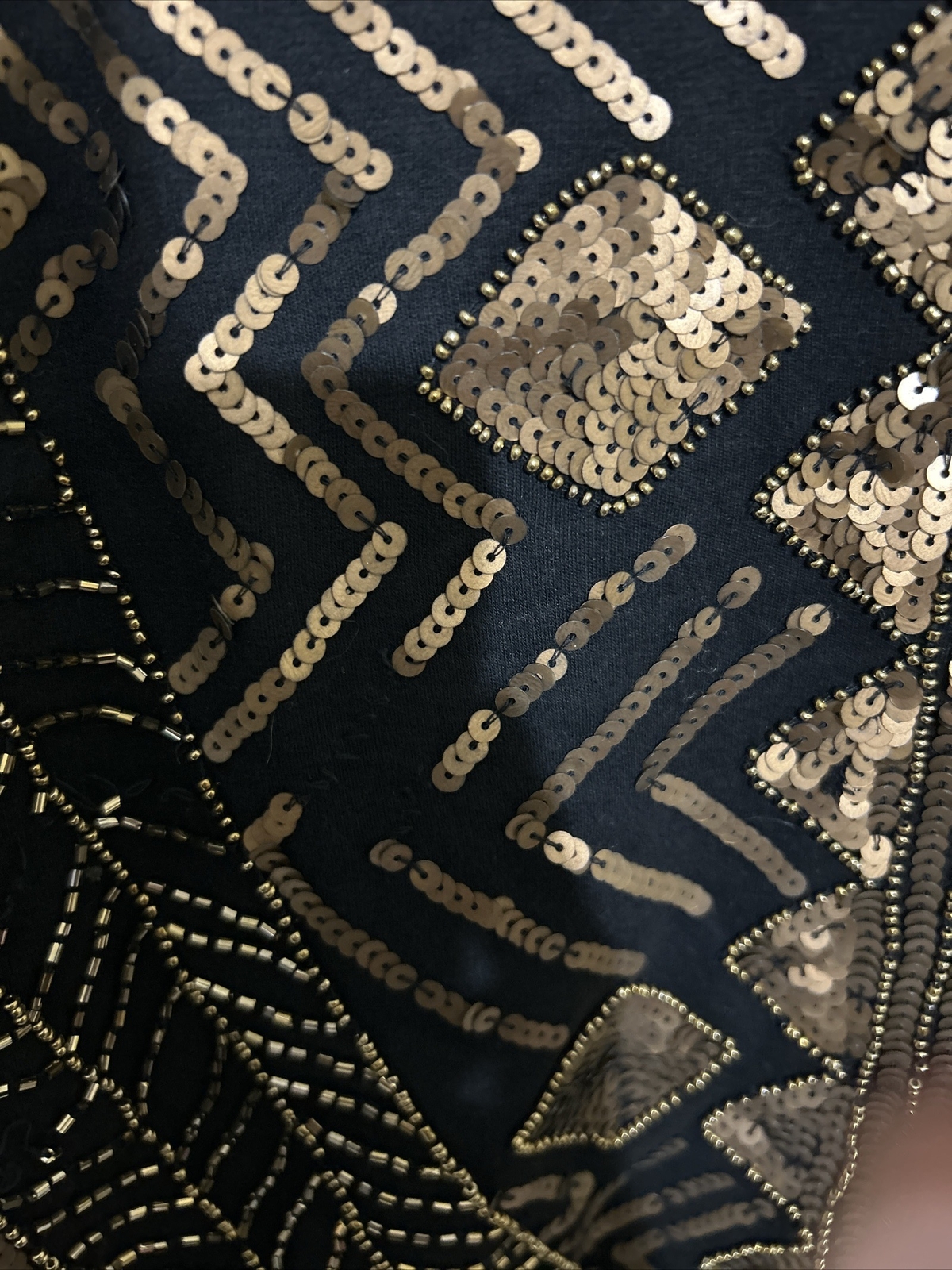 Starlet Sequin Embellished Black Dress Size 16 eBay