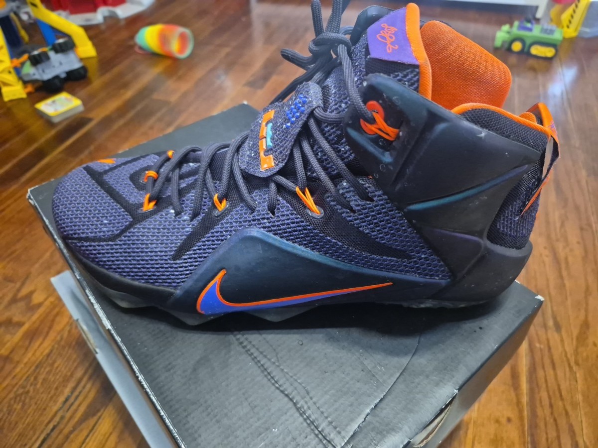 シューズ(男性用) Nike Lebron 12 Low Grey Orange US10 Nike LeBron 12 Basketball Shoes Orange Blue | eBay