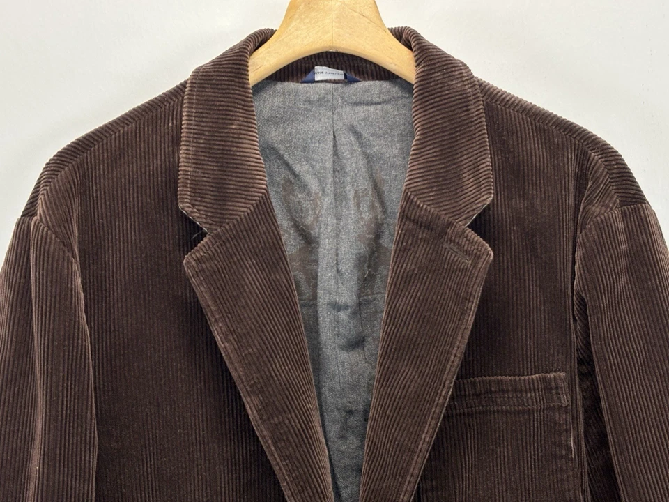 Chaqueta DE COLECCIÓN Gap Para Hombres Talla XL Marrón Pana Blazer Abrigo Deportivo Algodón Forrado Y2K Foto 2 de 4