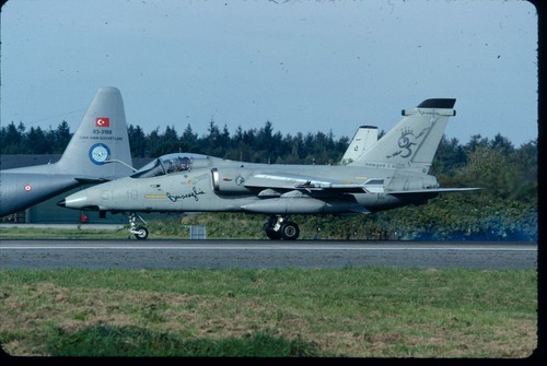 #7925 ORIGINAL K64 AIRCRAFT SLIDE: Italian AF Aeritalia Embraer AMX mm7159/51-10