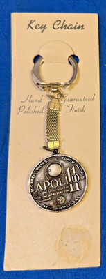 1969 Moon Landing Keychain Vintage NASA Apollo 11 First Lunar Landing Souvenir