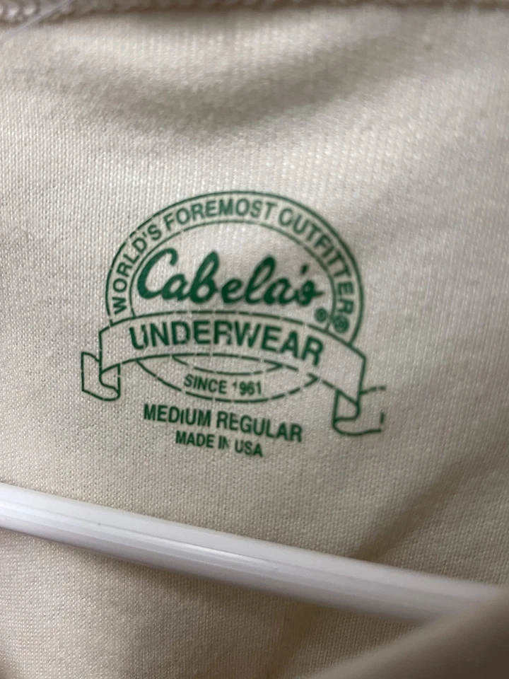 Top de mujer Cabela's manga larga marfil capa base - talla M Foto 2 de 3