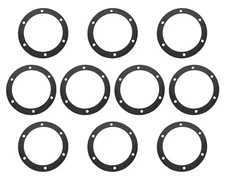 Set of 10, 6 Hole Hub Cap Gasket Replace Stemco 330-3009 Bolt Sizes 5-1/2" 5/16"