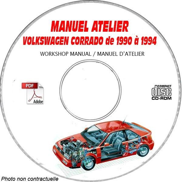 Restauration automobile manuel atelier VW Corrado 90-94 sur DVD-ROM pour passionnes de mecanique