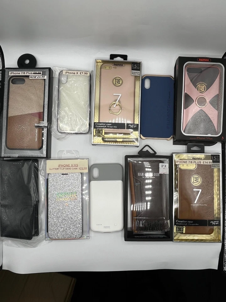 Job Lot Box Of Mixed iPhone 7, 7/8 Plus, X/XS Cases ~ 100 Cases - Image 2 of 4