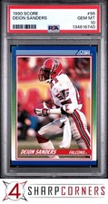1990 SCORE #95 DEION SANDERS FALCONS HOF PSA 10