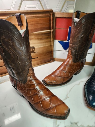 Lucchese Handmade Classics Giant Gator Mens Size 10.5D