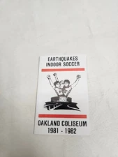ES25 San Jose Earthquakes 1981/82 NASL Soccer Pocket Schedule - Jade Soccer