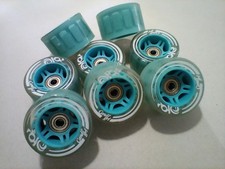 Candi girl roller skate wheels full set with new bearings
