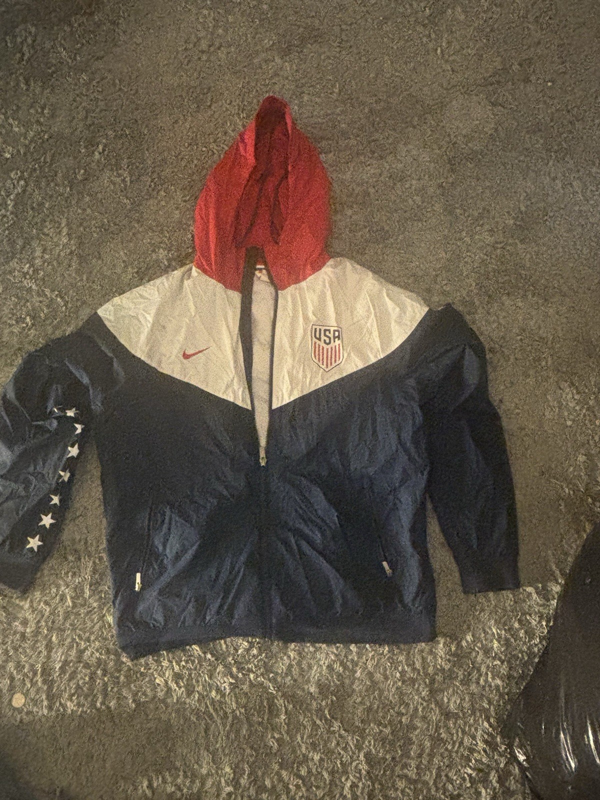 SACAI X NIKE Giacca Nike Track Uomo Taglia Large Full Zip Rosso Bianco Blu Atletica