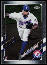 2021 TOPPS CHROME UPDATE TYSON MILLER RC TEXAS RANGERS #USC32