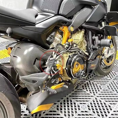 matte Air Filters &Rear Brake Pump Cover For DUCATI Panigale Streetfighter V4/S