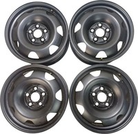 Cerchi In Acciaio 4X Originali Vw T5 T6 7Jx17 Pollici ET55 Lk5X120 7E0601027B Neri