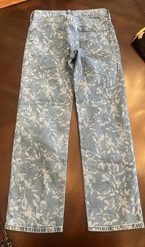 Women’s Petite GAP ‘90s Loose Mid Rise Patterned Jeans Size 24/00 P - Picture 10 of 13