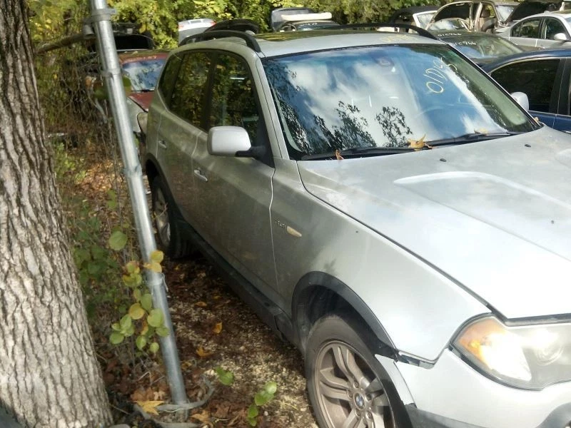 Driver Grille Upper Bumper Mounted Black Center Fins Fits 04-06 BMW X3 1402288 Foto 4 de 4