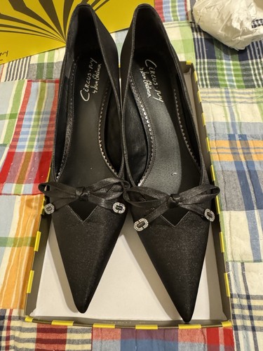 Circus New York By Sam Edelman Black Satin Dress Shoes