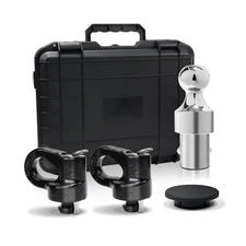 Gooseneck Hitch Ball Kit - 60692 Puck System with 2-5/16-Inch Ball and 2 Goos...