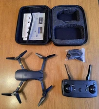 Platinum DRONE 5" Mini Quad Copter Complete Controller Case Extras Works 2.4 Ghz