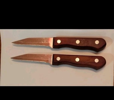 Vintage Paring Knives From Tramontina. Stain Free.High Carbon Made In Brazil 