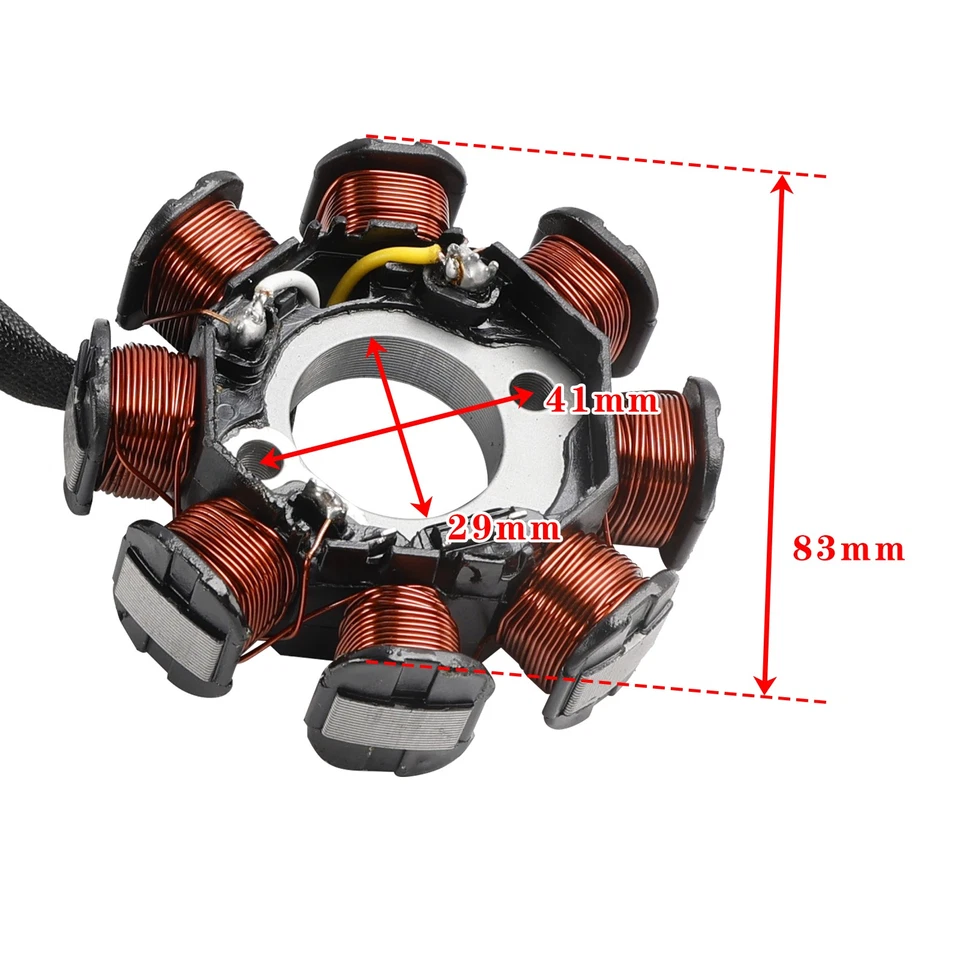 Dink  Vitality  R10  50cc  R 12 8 Coil Stator 3-Wire For Kymco Agility  Filly Foto 4 de 4