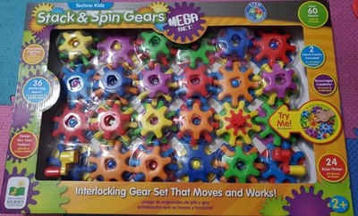 Techno Kids - Stack & Spin Gears Mega Set Over 60 Pieces